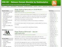 Tablet Screenshot of malwaredomains.com